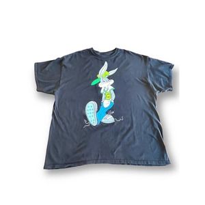 Looney Tunes Bugs Bunny Men's Short Sleeve Black T Shirt Size XXL